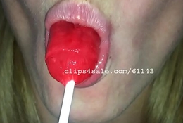 Mouth Fetish - Jessika Eating a Lollipop