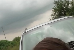 Stranded bride screwed by a stranger